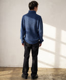 ふんわりもちもちのやみつきな触り 心地 ふわもち モール 畦編み タートルネック セーター  BLUE STANDARD ブルースタンダード