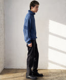 ふんわりもちもちのやみつきな触り 心地 ふわもち モール 畦編み タートルネック セーター  BLUE STANDARD ブルースタンダード