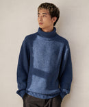 ふんわりもちもちのやみつきな触り 心地 ふわもち モール 畦編み タートルネック セーター  BLUE STANDARD ブルースタンダード