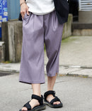 ドライタッチ 吸水速乾 ストレッチ楊柳クロップドパンツ BLUE STANDARD ブルースタンダード