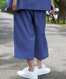 ドライタッチ 吸水速乾 ストレッチ楊柳クロップドパンツ BLUE STANDARD ブルースタンダード