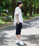 ペンギン プリント ミニ 裏毛 ショート パンツ さらさら BLUE STANDARD ブルースタンダード