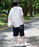 ペンギン プリント ミニ 裏毛 ショート パンツ さらさら BLUE STANDARD ブルースタンダード