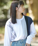 ZERO STAIN 切り替え ロンT 汗染みの目立たない Tシャツ 撥水 防汚 UVカット 紫外線対策 ユニセックス