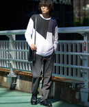 ZERO STAIN 切り替え ロンT 汗染みの目立たない Tシャツ 撥水 防汚 UVカット 紫外線対策 ユニセックス