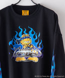 ガーフィールド コラボ クルーネック スウェット Garfield Y2K SK8 スケーター BIG シルエット