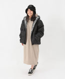 ロゴテープ使い 中綿 ジャケット エコダウン