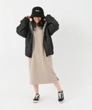 ロゴテープ使い 中綿 ジャケット エコダウン