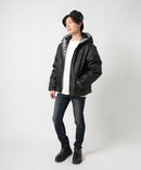 ロゴテープ使い 中綿 ジャケット エコダウン