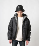 ロゴテープ使い 中綿 ジャケット エコダウン