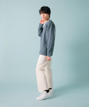 【KAITEKI+】ドライタッチ 吸水 速乾 ストレッチ イージーケア ドライリップル ボタン カーディガン  快適 カイテキ