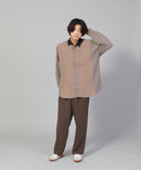 カットプリーツスイッチルーズシャツ