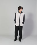 カットプリーツスイッチルーズシャツ