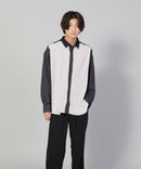 カットプリーツスイッチルーズシャツ