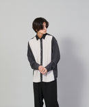 カットプリーツスイッチルーズシャツ