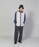 カットプリーツスイッチルーズシャツ