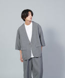 テックリネンノーカラージャケット