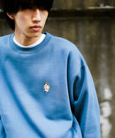 ヘビー ウェイト 裏起毛 ミニゴリラ ワンポイント ロゴ  クルーネック スウェット トレーナー BEN DAVIS