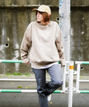 ヘビー ウェイト 裏起毛 ミニゴリラ ワンポイント ロゴ  クルーネック スウェット トレーナー BEN DAVIS