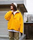 レトロ フリース  胸ロゴ 刺繍 スタンド スナップボタン BEN DAVIS