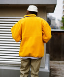 レトロ フリース  胸ロゴ 刺繍 スタンド スナップボタン BEN DAVIS