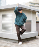 レトロ フリース  胸ロゴ 刺繍 スタンド スナップボタン BEN DAVIS