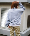 レトロ フリース  胸ロゴ 刺繍 スタンド スナップボタン BEN DAVIS