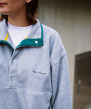 レトロ フリース  胸ロゴ 刺繍 スタンド スナップボタン BEN DAVIS