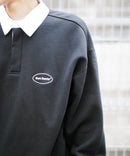 バッグ ロゴ  胸 ワッペン 裏起毛 襟付き スウェット ラガーシャツ タイプ BEN DAVIS