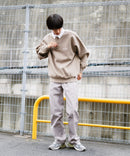 バッグ ロゴ  胸 ワッペン 裏起毛 襟付き スウェット ラガーシャツ タイプ BEN DAVIS