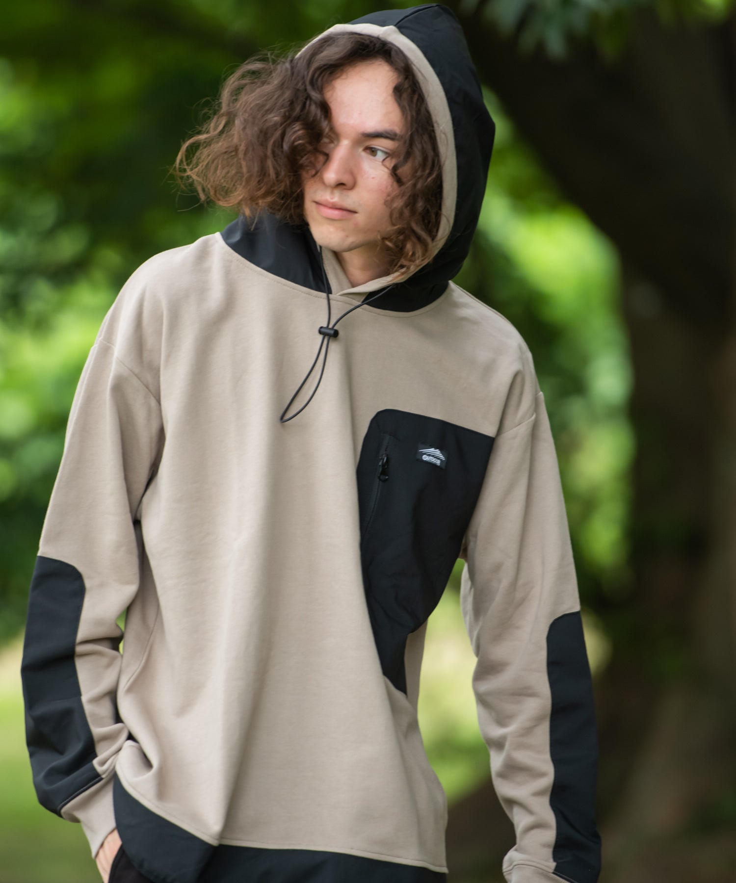 うたかた 切替パッチワークBIGパーカー