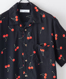 接触冷感 総柄 アロハシャツ レーヨン100% オープンカラー 開襟 ストリート モード カジュアル 夏服  UNIIT ユニット