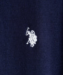 ワンポイント 刺繍 ビッグ シルエット ニット ベスト  U.S.POLO ASSN.