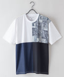 汗染み 目立ちにくい Tシャツ ゼロステイン ZERO STAIN 汗染み防止 切り替え デザイン Tシャツ メンズ レディース 男女兼用 トップス 半袖 おしゃれ 吸水速乾 人気 tシャツ 機能 快適 インナー 肌着としても 撥水加工 UVカット 防汚加工 紫外線防止