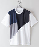 汗染み 目立ちにくい Tシャツ ゼロステイン ZERO STAIN 汗染み防止 切り替え デザイン Tシャツ メンズ レディース 男女兼用 トップス 半袖 おしゃれ 吸水速乾 人気 tシャツ 機能 快適 インナー 肌着としても 撥水加工 UVカット 防汚加工 紫外線防止