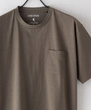 汗染み 目立ちにくい Tシャツ ゼロステイン ZERO STAIN スラブ 胸ポケット付き クルーネック Tシャツ