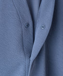 【KAITEKI+】ドライタッチ 吸水 速乾 ストレッチ イージーケア ドライリップル ボタン カーディガン  快適 カイテキ