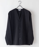 【KAITEKI+】ドライタッチ 吸水 速乾 ストレッチ イージーケア ドライリップル ボタン カーディガン  快適 カイテキ