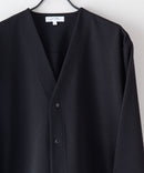 【KAITEKI+】ドライタッチ 吸水 速乾 ストレッチ イージーケア ドライリップル ボタン カーディガン  快適 カイテキ