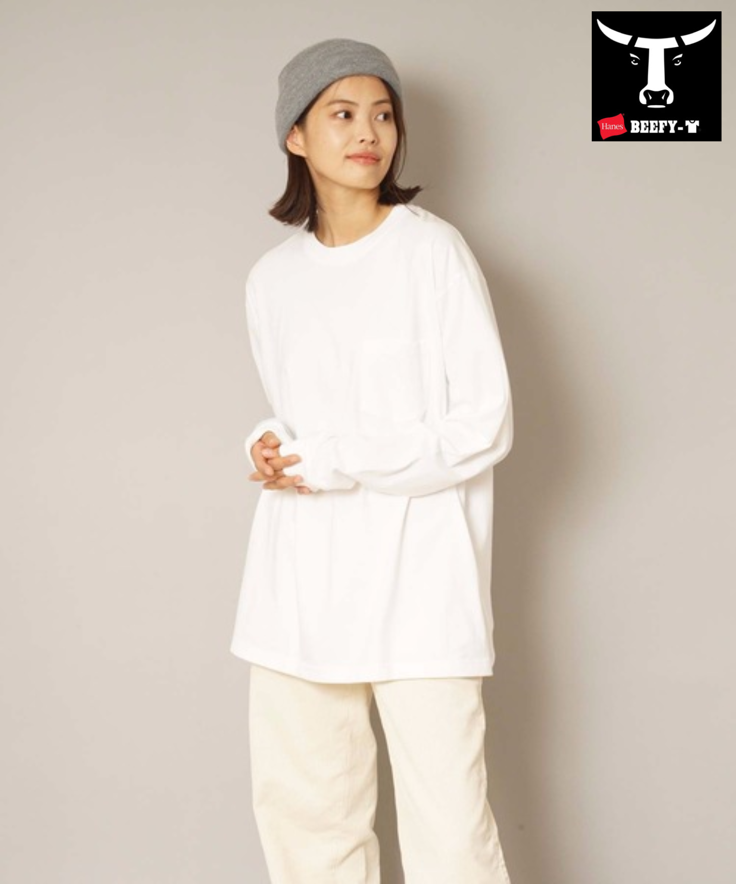 最安値販売*p(R)ojectR Logo Pocket Tee LS XL - ミュージシャン