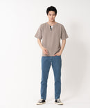 快適ファンクション ストレッチ速乾 イージーケア ドライリップルネックデザインTシャツ