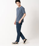 快適ファンクション ストレッチ速乾 イージーケア ドライリップルネックデザインTシャツ