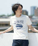 ペンギン プリント Tシャツ スラブ さらさら BLUE STANDARD ブルースタンダード