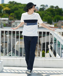 【KAITEKI+】ドライリップル 切り替え Tシャツ ドライタッチ 吸水 速乾 ストレッチ イージーケア ドライリップル