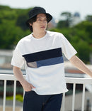 【KAITEKI+】ドライリップル 切り替え Tシャツ ドライタッチ 吸水 速乾 ストレッチ イージーケア ドライリップル