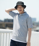 CHAMPION チャンピオン ワンポイント 鹿の子 ポロシャツ  C3-X35 男女兼用 ブランド コットン 綿100％ カジュアル ゴルフ テニス 衣替え 入学 卒業 新生活