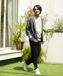 【KAITEKI+】RACOOL ラクール 7分袖 カーディガン 接触 冷感 ソフトタッチ ストレッチ 滑らか 快適 夏服 クールビズ レーヨン リラクシングウェア 冷房対策