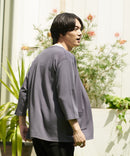 【KAITEKI+】RACOOL ラクール 7分袖 カーディガン 接触 冷感 ソフトタッチ ストレッチ 滑らか 快適 夏服 クールビズ レーヨン リラクシングウェア 冷房対策