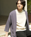 【KAITEKI+】RACOOL ラクール 7分袖 カーディガン 接触 冷感 ソフトタッチ ストレッチ 滑らか 快適 夏服 クールビズ レーヨン リラクシングウェア 冷房対策