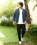 【KAITEKI+】ドライタッチ 吸水 速乾 ストレッチ イージーケア ドライリップル ボタン カーディガン  快適 カイテキ